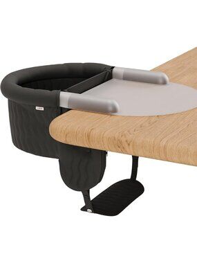 Portable Hook-On Baby High Chair with Silicone Tray & Footrest - Easy Travel